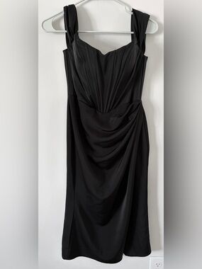 Women’s Clelias Party Dresses Black Draped Sheath Dress - Elegant Dress/Costume